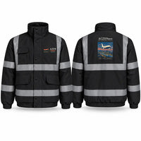 Thumbnail for Airbus ACJ319neo Reflective Winter Jackets - Poster - Black