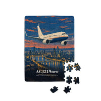 Thumbnail for Airbus ACJ319neo - Vertical + Text - Canvas Puzzle