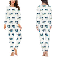 Thumbnail for Airbus ACJ319neo - Women Pajamas - Cartoon Pattern - White