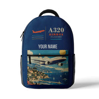 Thumbnail for Airbus ACJ320neo - 3D Backpack - Blue + Name