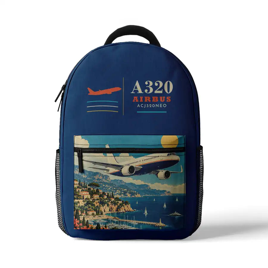 Airbus ACJ320neo - 3D Backpack - Blue