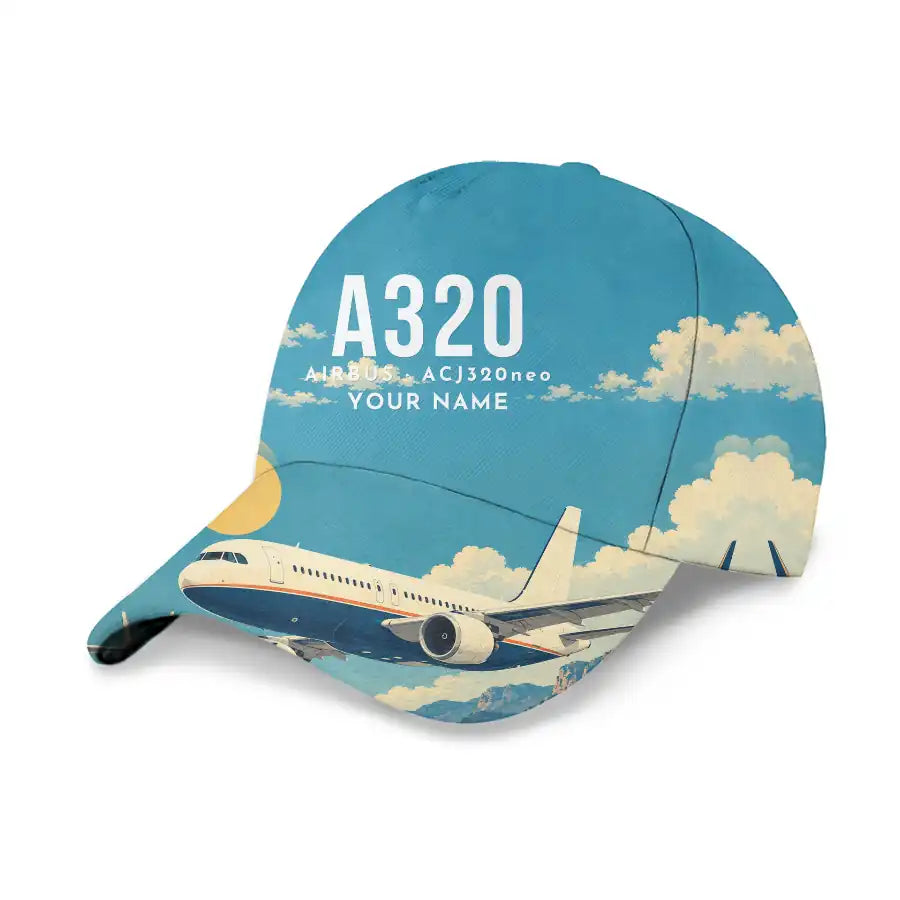 Airbus ACJ320neo 3D All-Over Print Clothing - Cap - 3D + Name