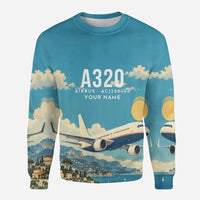 Thumbnail for Airbus ACJ320neo 3D All-Over Print Clothing - Sweatshirt - 3D + Name