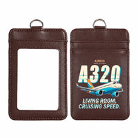 Thumbnail for Airbus ACJ320neo - Cartoon - ID Card Holder - Dark Brown
