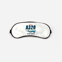 Thumbnail for Airbus ACJ320neo - Cartoon + Name - Sleep Mask - White