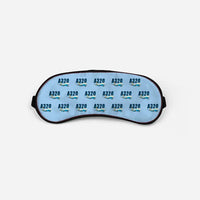 Thumbnail for Airbus ACJ320neo - Cartoon Pattern - Sleep Mask - Light Blue