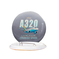 Thumbnail for Airbus ACJ320neo - Cartoon - Pin - Gray