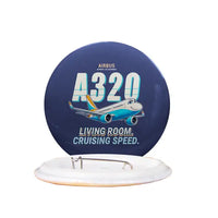 Thumbnail for Airbus ACJ320neo - Cartoon - Pin - Navy Blue