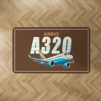 Thumbnail for Airbus ACJ320neo - Cartoon - Rectangle Carpet - Brown