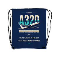 Thumbnail for Airbus ACJ320neo - Drawstring Bag - Original - Dark Blue
