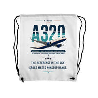 Thumbnail for Airbus ACJ320neo - Drawstring Bag - Original - White