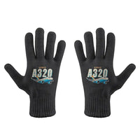 Thumbnail for Airbus ACJ320neo - Gloves - Full - Cartoon - Black