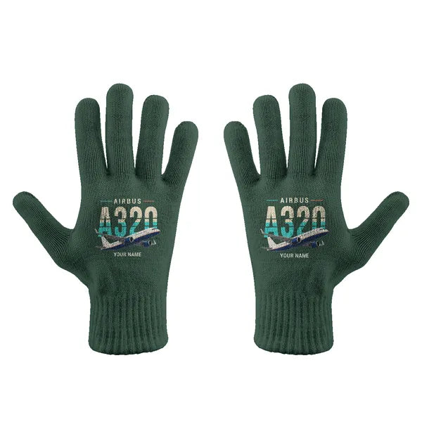 Airbus ACJ320neo - Gloves - Full - Original + Name - Dark Green