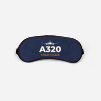 Thumbnail for Airbus ACJ320neo - Heritage + Name - Sleep Mask - Navy Blue