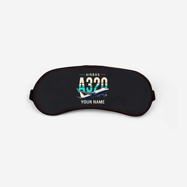 Airbus ACJ320neo - Original + Name - Sleep Mask - Black