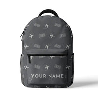 Thumbnail for Airbus ACJ330neo - 3D Backpack - 3D Pattern + Name - Gray