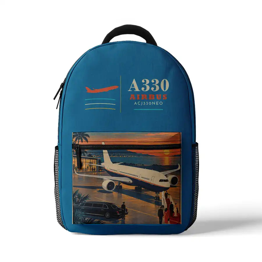 Airbus ACJ330neo - 3D Backpack - Light Blue