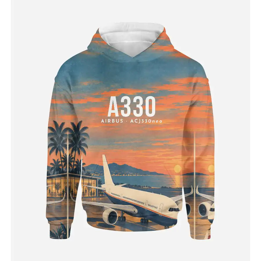 Airbus ACJ330neo 3D All-Over Print Clothing - Hoodie - 3D