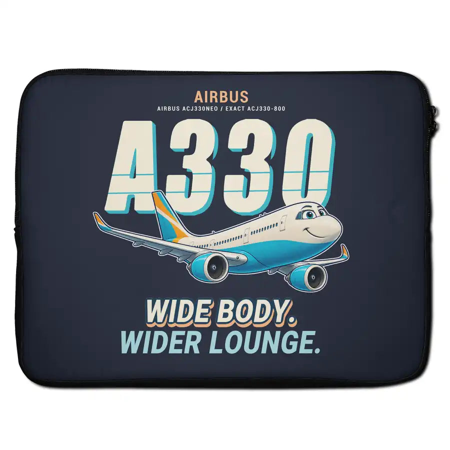 Airbus ACJ330neo - Cartoon - Laptop Sleeve