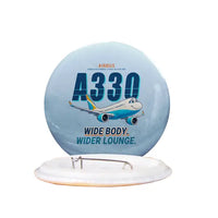 Thumbnail for Airbus ACJ330neo - Cartoon - Pin - Light Blue