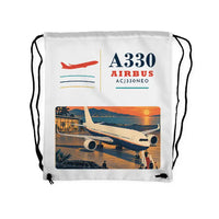 Thumbnail for Airbus ACJ330neo - Drawstring Bag - Classic - White