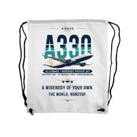 Thumbnail for Airbus ACJ330neo - Drawstring Bag - Original - White