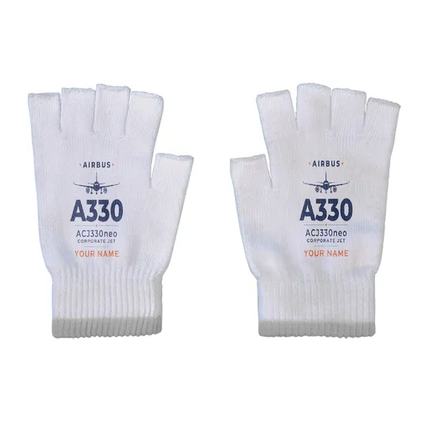 Airbus ACJ330neo - Gloves - Cut - Heritage + Name - Light Gray