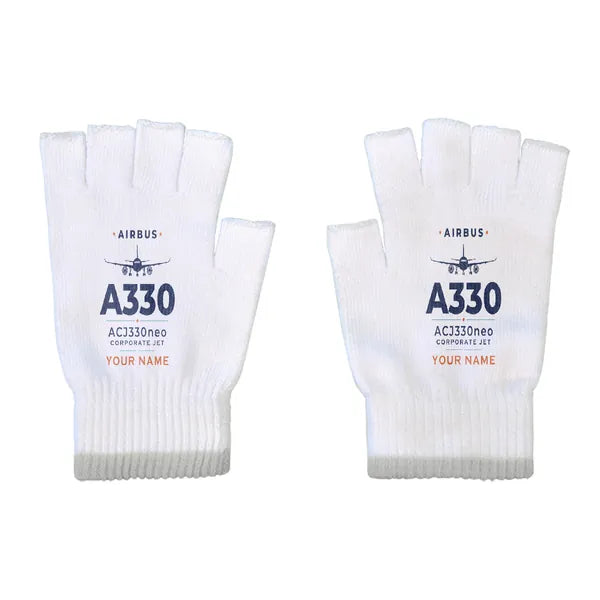 Airbus ACJ330neo - Gloves - Cut - Heritage + Name - White