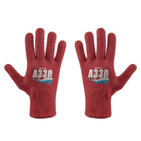 Thumbnail for Airbus ACJ330neo - Gloves - Full - Cartoon - Red