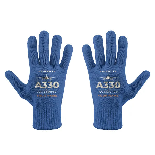 Airbus ACJ330neo - Gloves - Full - Heritage + Name - Blue