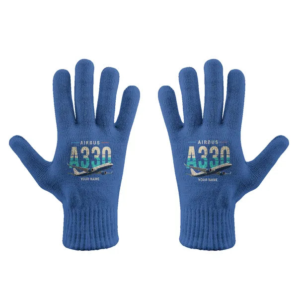 Airbus ACJ330neo - Gloves - Full - Original + Name - Blue