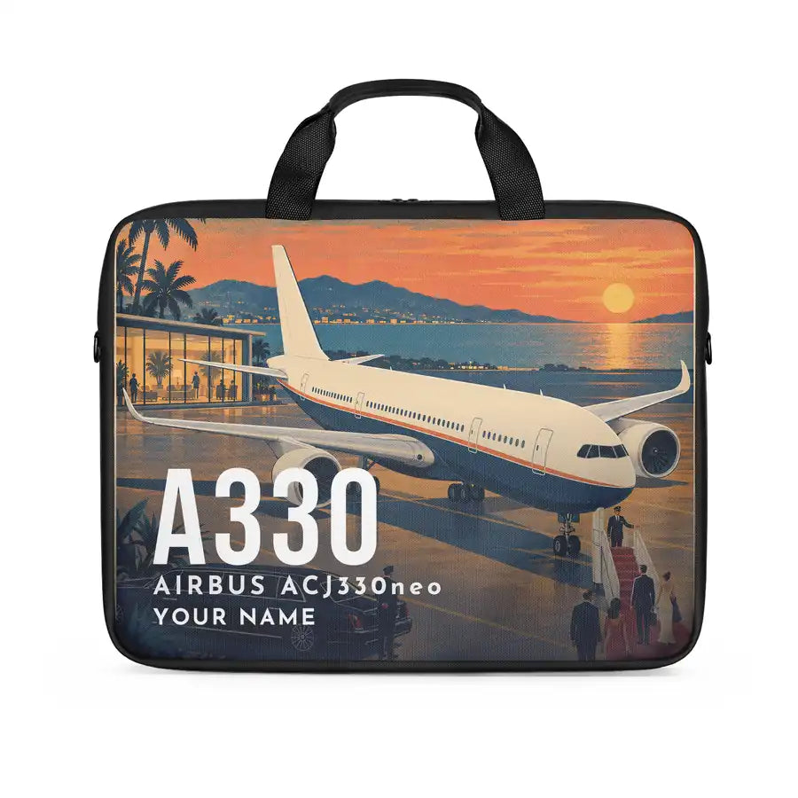 Airbus ACJ330neo - Laptop Bag + Name