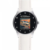 Thumbnail for Airbus ACJ330neo - Poster - Leather Strap - White Leather Strap