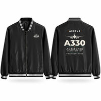 Thumbnail for Airbus ACJ330neo Stylish Jackets - Baseball Collar - Heritage - Black