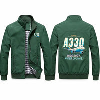 Thumbnail for Airbus ACJ330neo Stylish Jackets - Stand Collar - Cartoon - Green