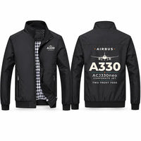 Thumbnail for Airbus ACJ330neo Stylish Jackets - Stand Collar - Heritage - Black