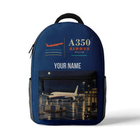 Thumbnail for Airbus ACJ350 - 3D Backpack - Blue + Name