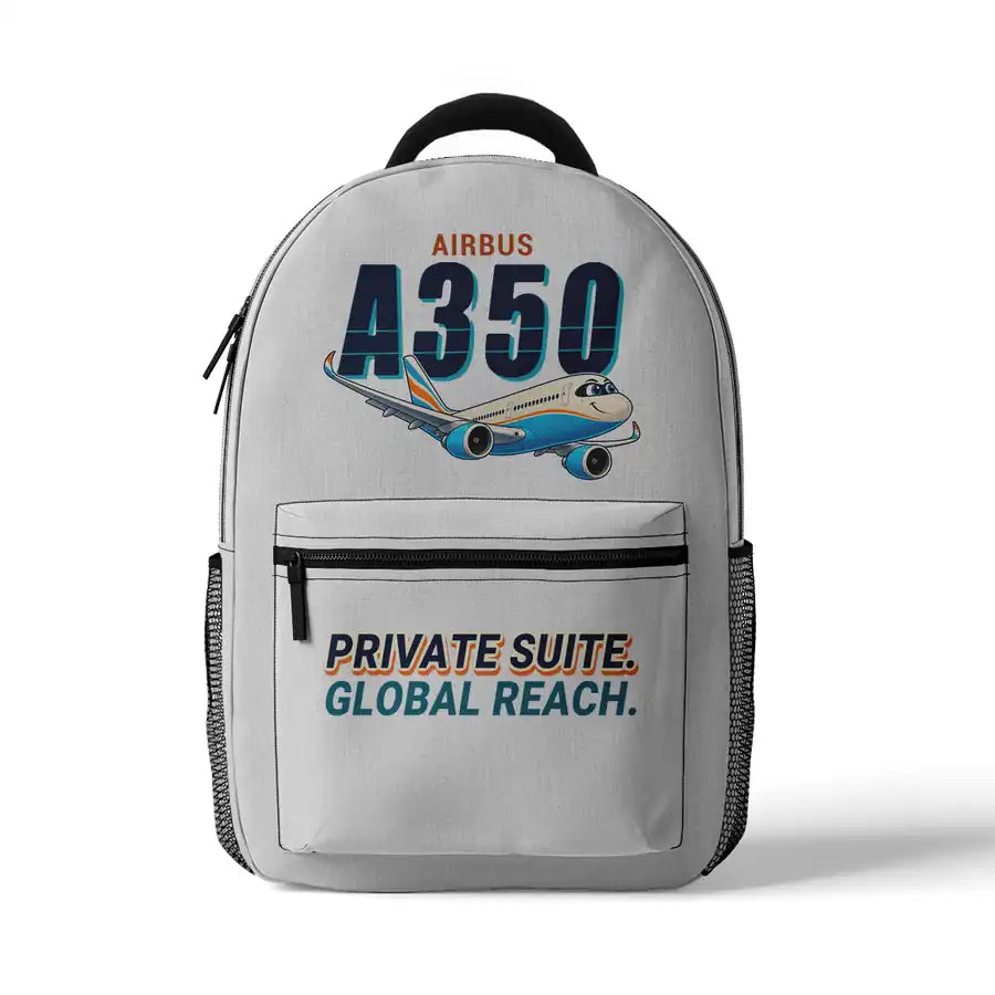 Airbus ACJ350 - 3D Backpack - Cartoon - White