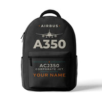 Thumbnail for Airbus ACJ350 - 3D Backpack - Heritage + Name - Gray