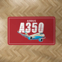 Thumbnail for Airbus ACJ350 - Cartoon - Rectangle Carpet - Red