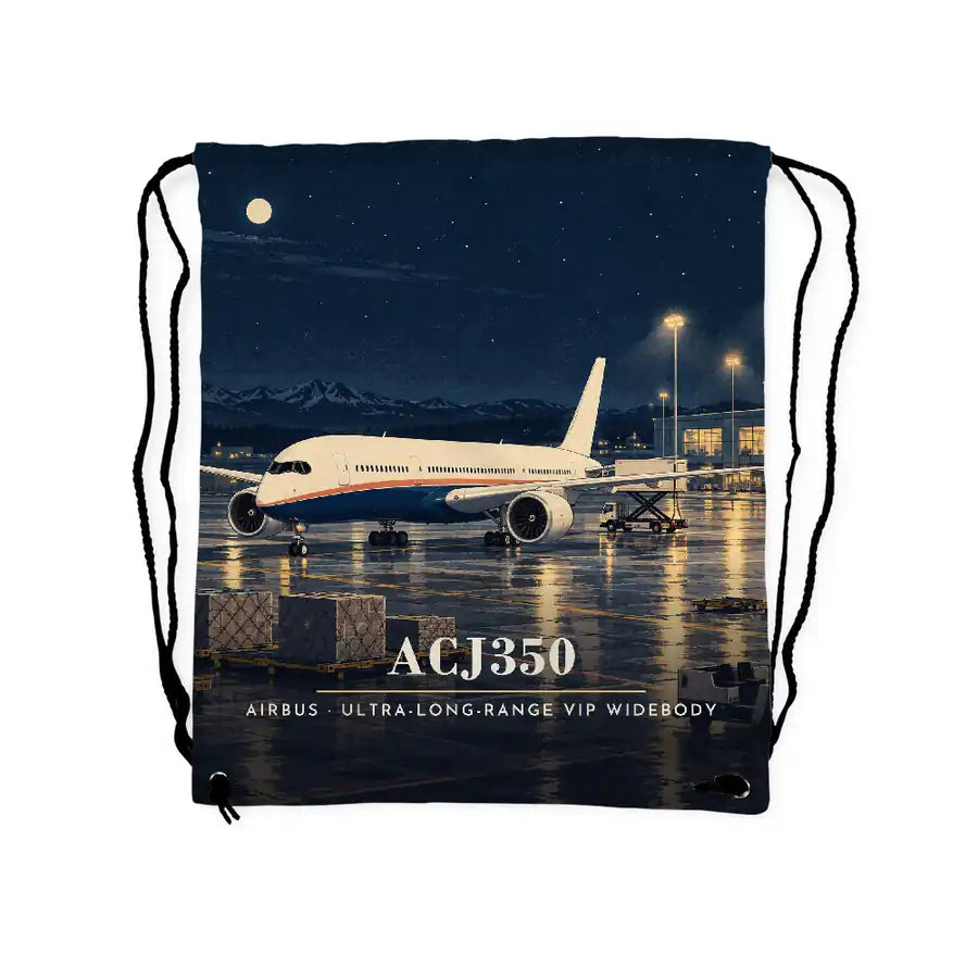 Airbus ACJ350 - Drawstring Bag - 3D Scene