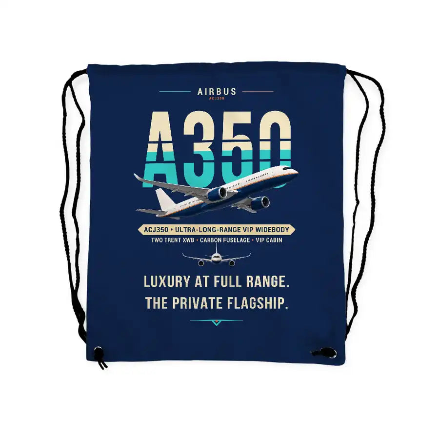 Airbus ACJ350 - Drawstring Bag - Original - Dark Blue
