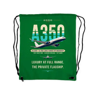 Thumbnail for Airbus ACJ350 - Drawstring Bag - Original - Green