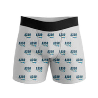 Thumbnail for Airbus ACJ350 - Men Boxers - Cartoon Pattern - Light Gray