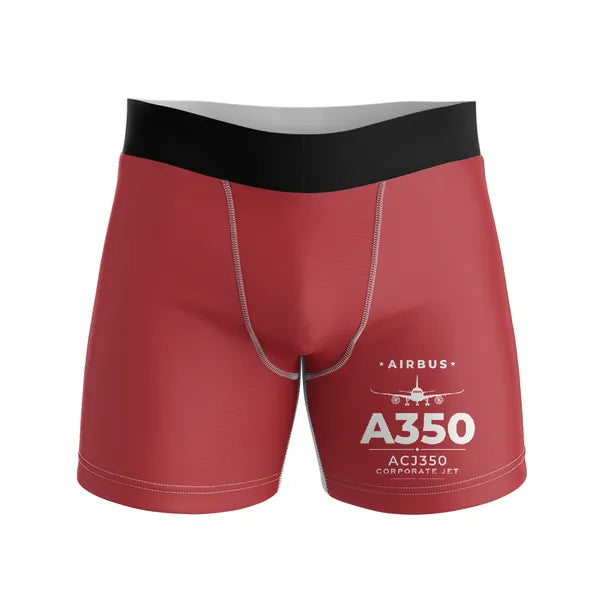 Airbus ACJ350 - Men Boxers - Heritage - Red