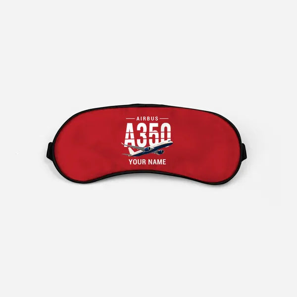 Airbus ACJ350 - Original + Name - Sleep Mask - Red