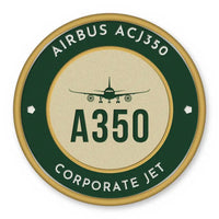 Thumbnail for Airbus ACJ350 Patches - Circle - Forest Gold