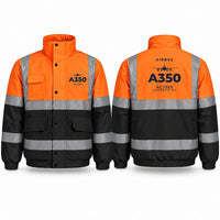 Thumbnail for Airbus ACJ350 Reflective Winter Jackets - Heritage - Orange & Navy