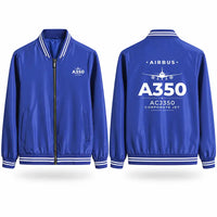 Thumbnail for Airbus ACJ350 Stylish Jackets - Baseball Collar - Heritage - Royal Blue