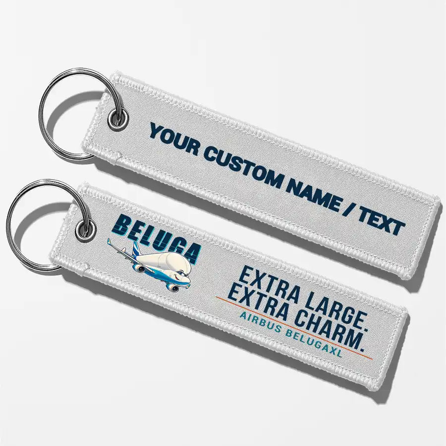 Airbus BelugaXL - A330-743L Aviator Key Chains - White - Cartoon - Personalized